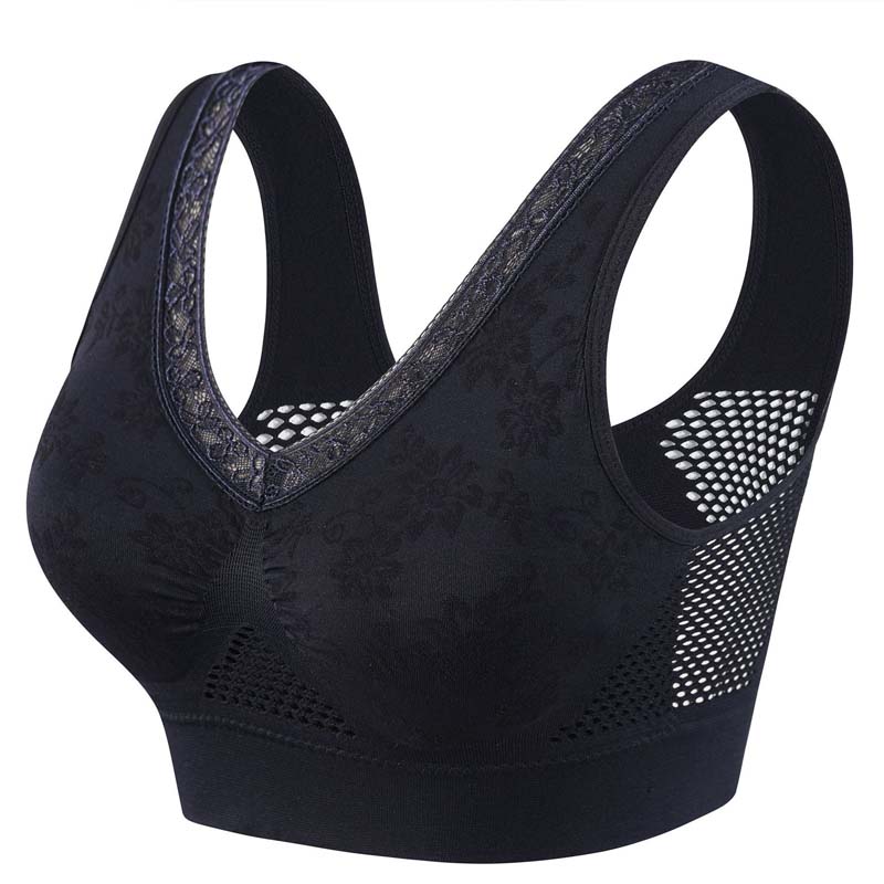 Breathable Lace Wireless Bra