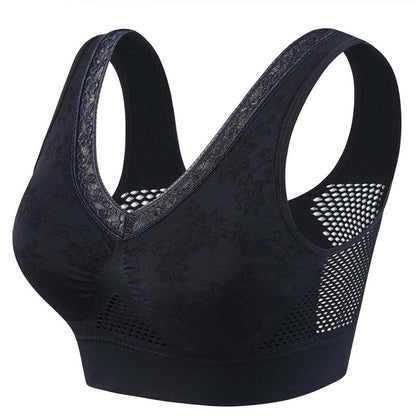 Breathable Lace Wireless Bra