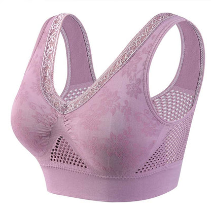 Breathable Lace Wireless Bra