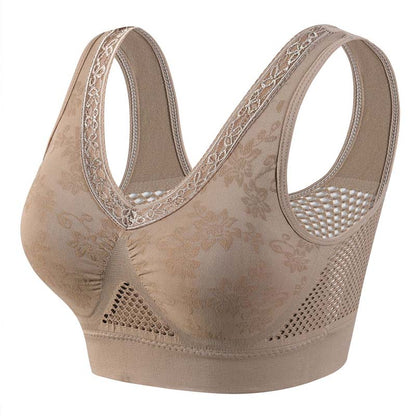 Breathable Lace Wireless Bra