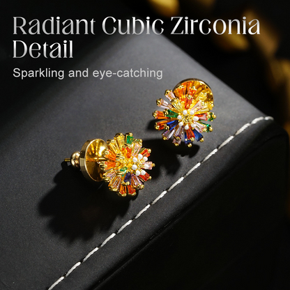 Colorful Firework Stud Earrings for Women