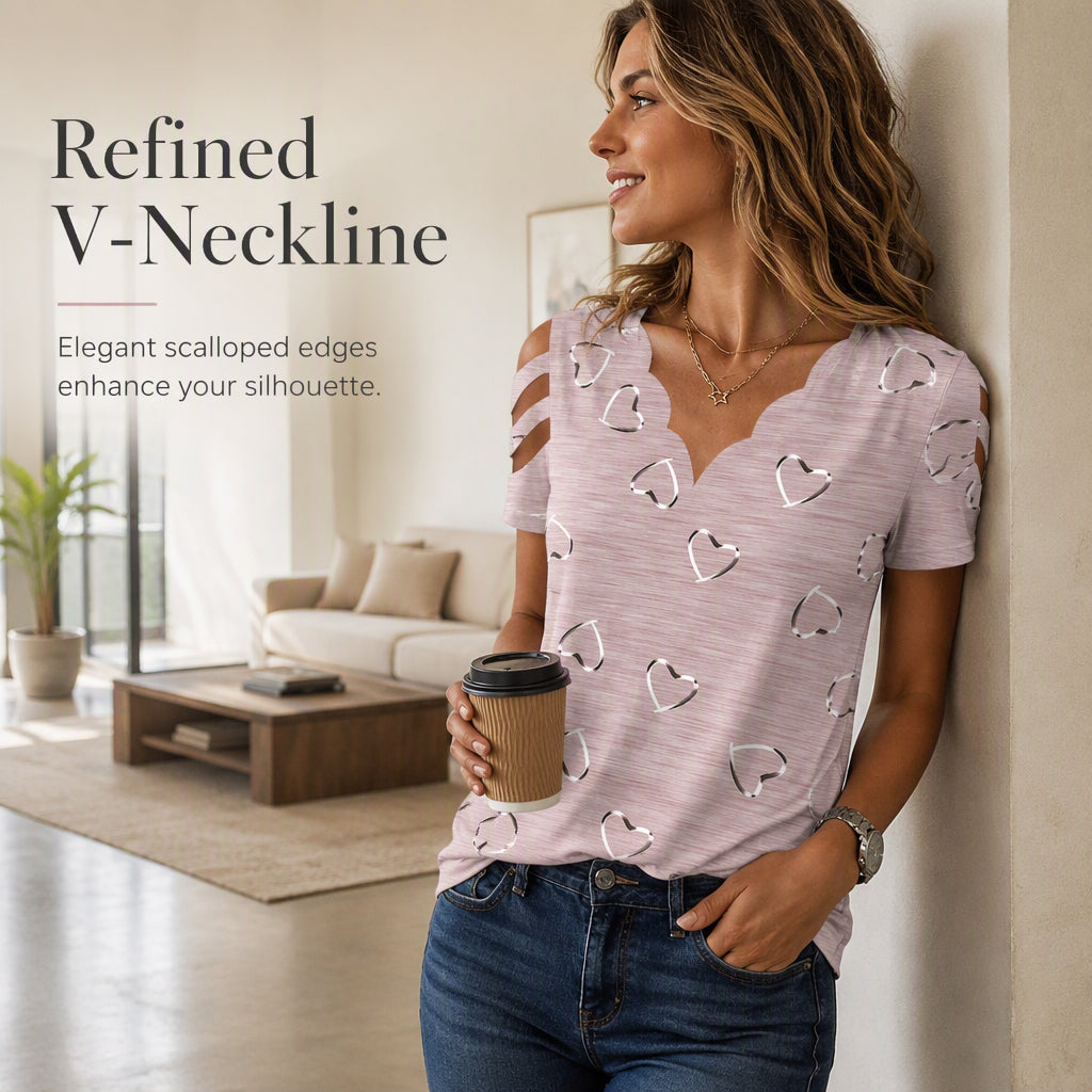 Scalloped Heart Top