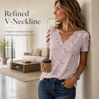 Scalloped Heart Top