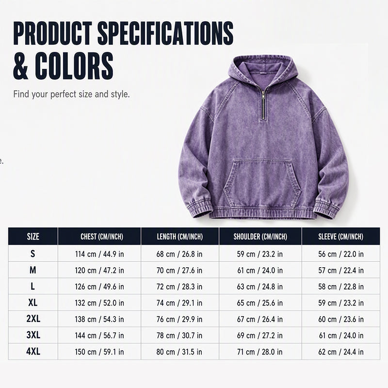 Jackson Half-Zip Denim Pullover Jacket