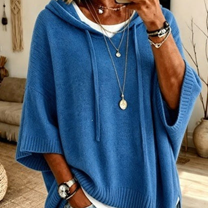 Madison Drawstring Hooded Knit Sweater